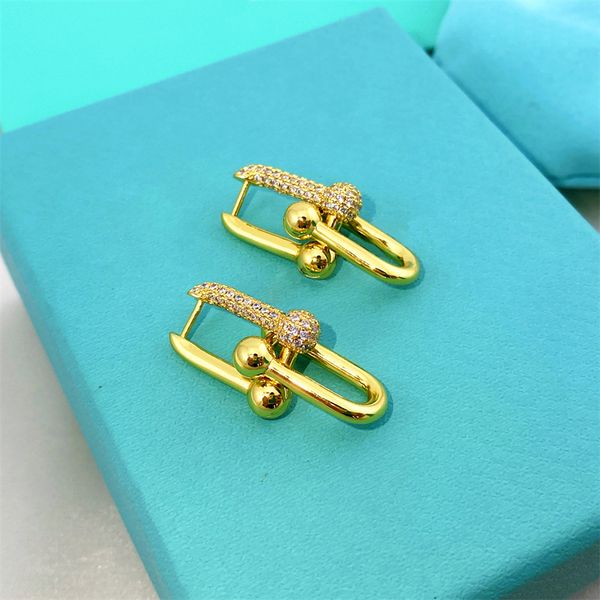 

simple s925 sterling silver sweet heart designer stud for women luxury brand letters titanium steel love earrings for women exquisite simple, Golden;silver