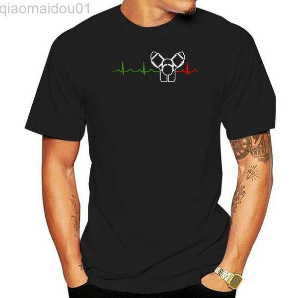 

men's t-shirts 100% cotton o neck custom printed men t shirt moto guzzi heartbeat greenwhitered women t shirt l230707, White;black