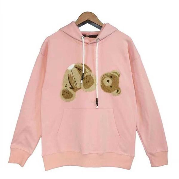 

mens women designer hoodie sweater sweatshirts streetwear jackets palms bear hoodies men's color grey black red pure cotton size s xl d, Black;brown