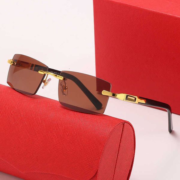 

Fashion sunglasses New frameless plate Sunglasses men's trend business 2YWMR