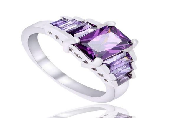 

wedding rings 925 sterling silver plated austrian crystal wedding rings white gold cubic zirconia diamond sapphire gemstone rings4563199, Golden;silver