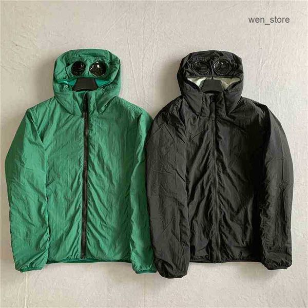 

cp men's designer jacket fashion company quilted hooded coat casual womens windproof thickened warm windbreaker jackets 7psv, Black;brown