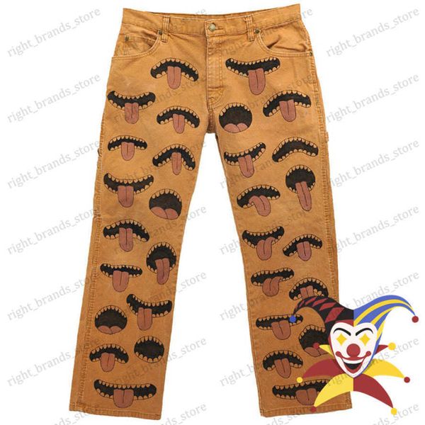 

men's pants cargo pants men women street vintage stripe trousers t230707, Black