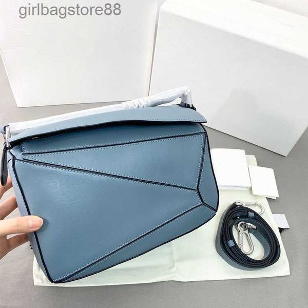 

pillow loewsbag geometry girl splicing bags cool bag winter puzzles designer real cowhide genuine leather 2023 single shoulder span handbags