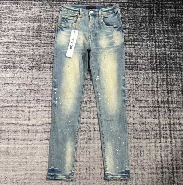 

designer luxury jeans purple jeans designer pants pantalones jeans ripped jeans straight regular jeans denim tears washed old jeans long jea, Blue