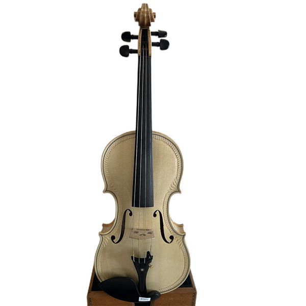 

master 4/4 violin clean varnish flamed maple back spruce hand carved k2970