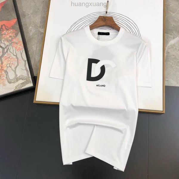 

2023 summer men's designer t shirt suit casual men and women's t-shirt plaid printed short sleeve shirts selling high-end men hip-, White;black