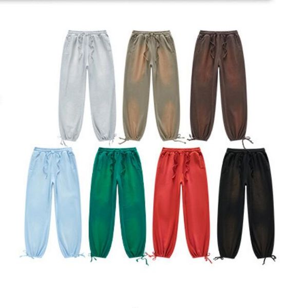 

heavy wash cotton pants fashion apparel 2023ss men's pants, Black;brown