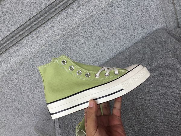 

four seasons evergreen green lift high vulcanized casual board shoes from women and men us size 4y- eur 36-44, Black