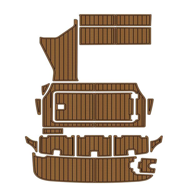 

2006 regal commodore 2665 swim platform cockpit pad boat eva foam teak floor backing self adhesive seadek gatorstep style pads