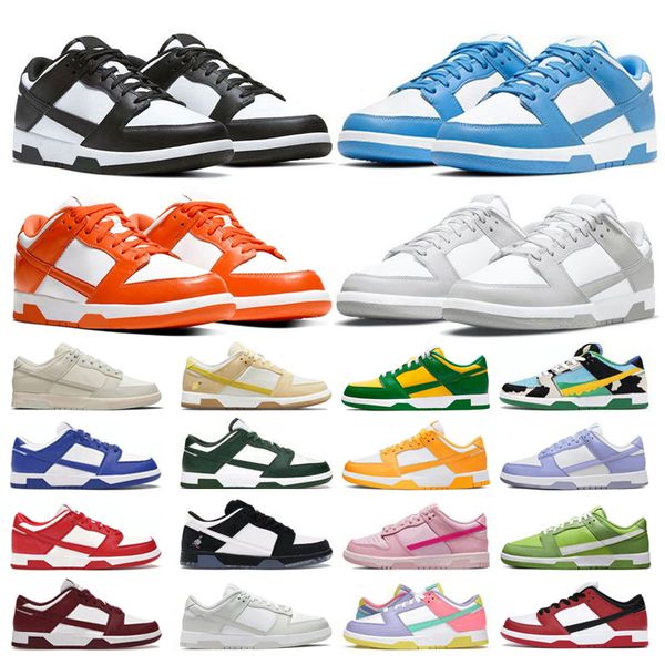 

panda low designer shoes grey fog unc coast triple pink chicago kentucky syracuse candy brazil bordeaux men women trainers platform jogging, Black