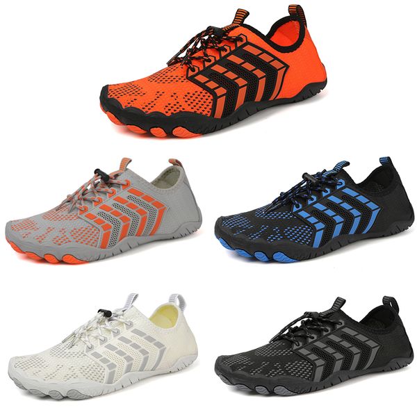 

2023 the three-layer structure absorbs moisture casual mesh wading shoes men black gray blue white orange for all terrains