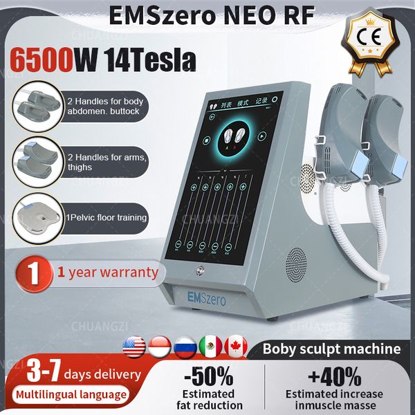 

14 tesla 6500w neo body sculpting machine ems weight loss stimulate muscle slimming home appliances nova rf emszero