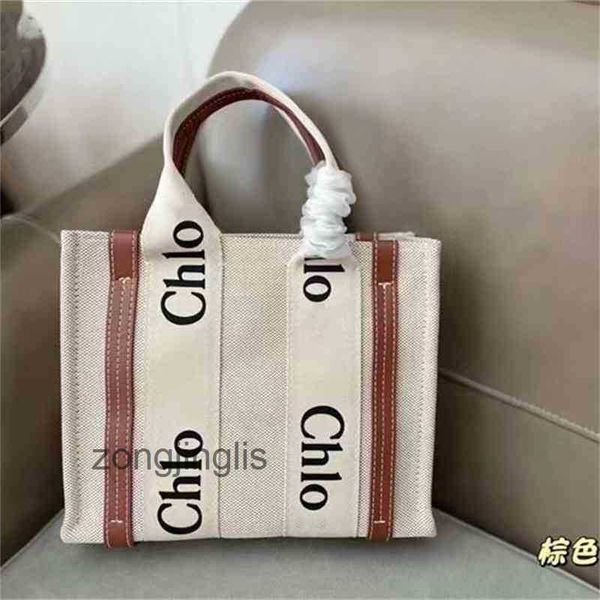

2023 bags hands designer outlet cloe canvas woody tote totes bag summer leisure japanese printed letter shopping large capacity fashion vers