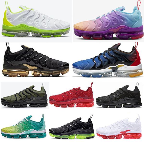 

vapors 2023 plus tn mens womens designer running shoes tns requin university blue terrascape atlanta fly knit flynit black white sports snea