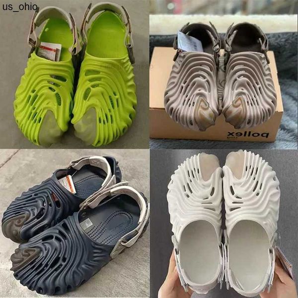 

2023 slippers sandals eva salehe bembury x pollex clog men woman sandals slides slippers ararat rubber summer brown flat slide slipper mens, Black