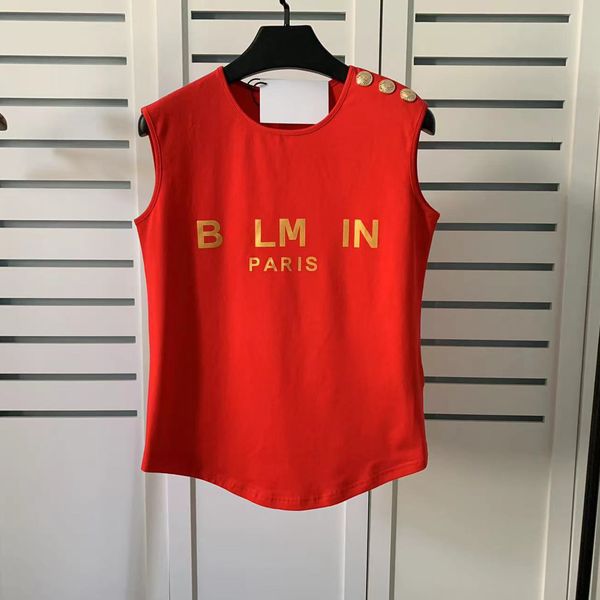 

t-shirt fashion blouse for women designer sleeveless round neck b letter tee summer shirts clothes vacation daily casual cookouts beach indo, White