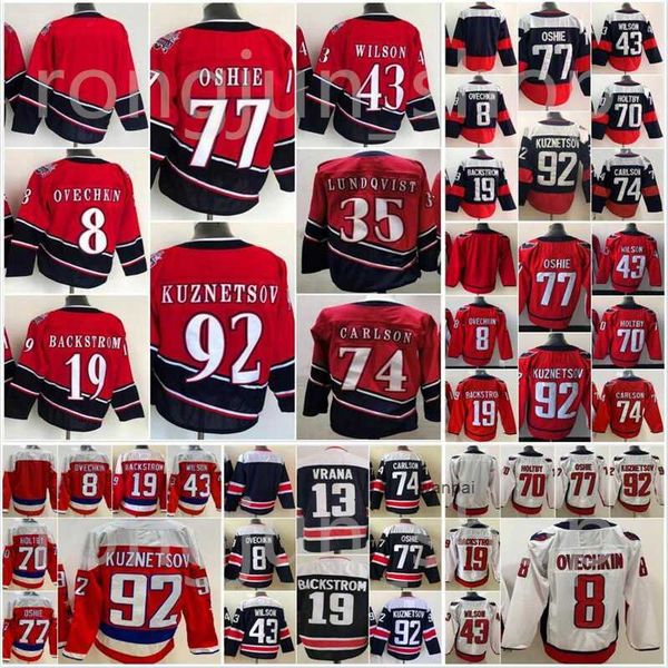 

2022 washingtons 8 alex ovechkin 77 tj oshie hockey evgeny kuznetsov nicklas backstrom tom wilson john carlson stanley cup champions stadium, Black;red