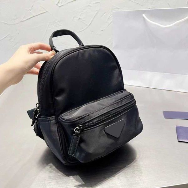 

prdbag triangle evening bags pra backpack designer nylon shoulder classic handbags black triangle sign metal zipper multi pockets schoolbag