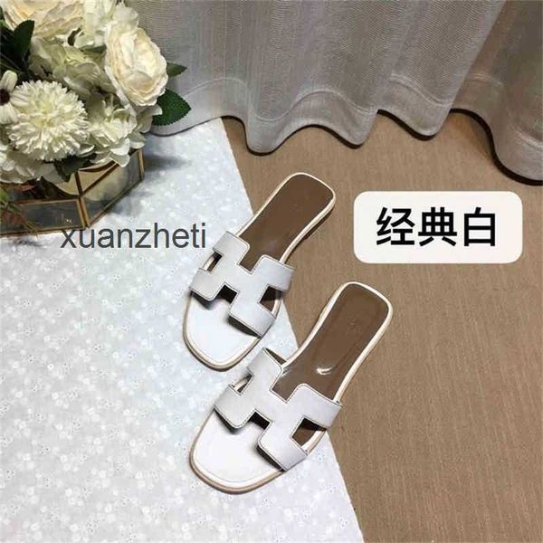

bear higversion h family h slipper sandal shoes oran slippers designer slides leath women's 2023 summer new fashion flip flop leisure w