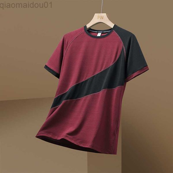 

men's t-shirts quick dry sport t shirt men's 2023 short sleeves summer casual print plus oversize 3xl tees gym tshirt clothes l230, White;black