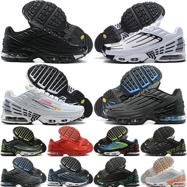 

tn plus 2023 3 running shoes men women triple black white psychic university blue hyper jade midnight navy mens trainers sneakers eur 36-45