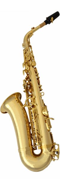 

advanced professional alto eb electrolytic gold double-barreled saxophone sax
