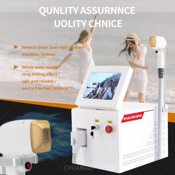 

2023 NEW 808nm 755 1064 IPL Diode Laser Hair Removal Machine Alexandrit Permanent Removal And Skin Rejuvenation Violet Light With CE Tool