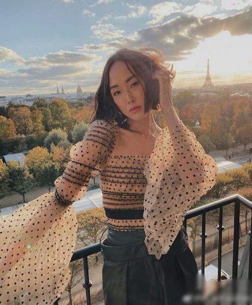 

new s-elf portrait polka dot long sleeve lace french elegant and generous collar underlay, White