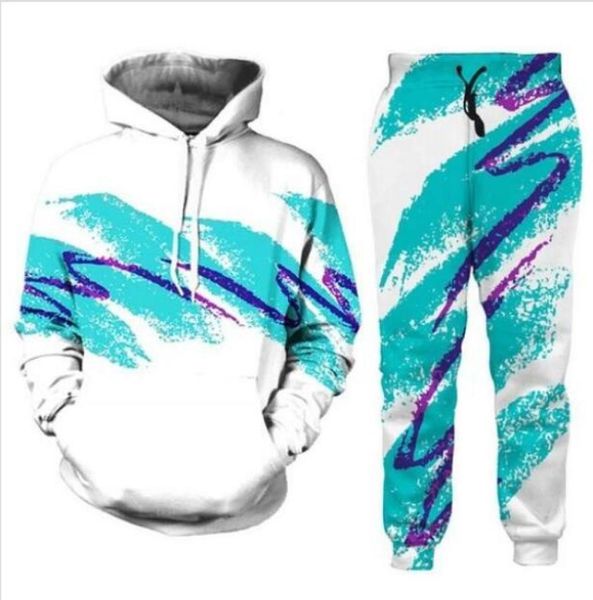 

wholenew fashion menwomens painted 90s jazz solo sweatshirt joggers funny 3d print hoodiespants zz0286776850, Gray