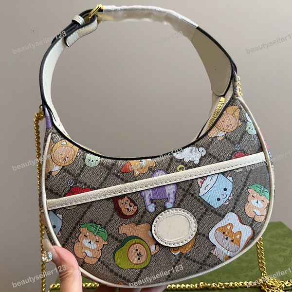 

fashion women cross body bag designer dairy shopping single shoulder bag luxury ladies cute animal print underarm tote handbags