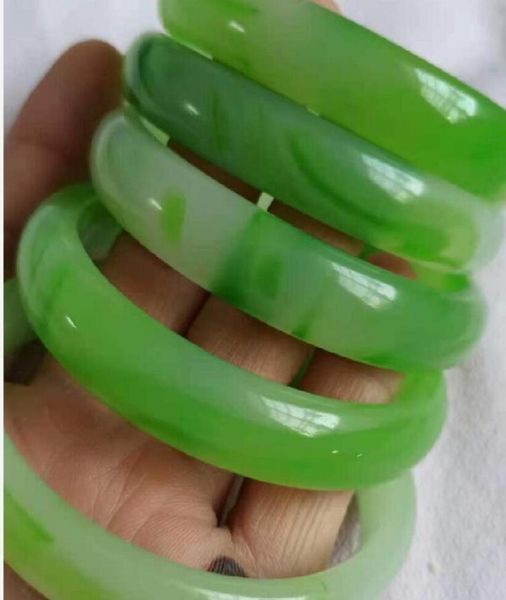 

5662mm natural kunlun jade fluttering jade bracelet de livery v18626662, Black