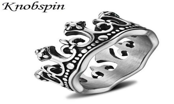 

titanium steel men039s ring retro crown finger ring for men fashion punk never fade jewelry us size 813 anel3403768, Golden;silver