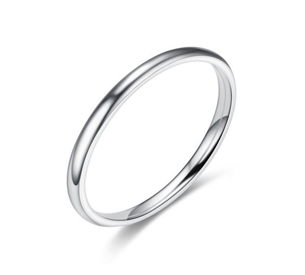 

simple thin stainless steel glaze band ring gold rainbow tail rings fashion jewelry for women will andy sandy4724318, Silver