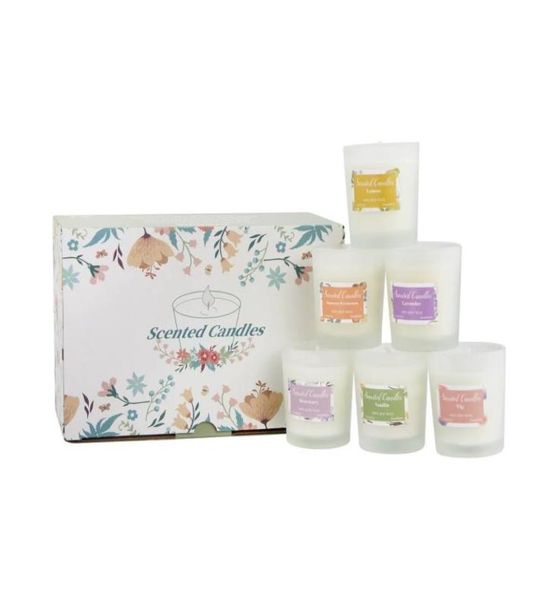 

whole incense candle frosted gss cup soy wax scented candles home air freshener vanil vender solid aromatherapy79176477155242