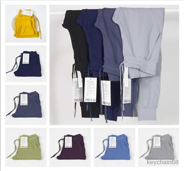 

s active sets lu18 yoga outfit womens workout sport joggers running sweatpants with pocketrovb8809251, Black