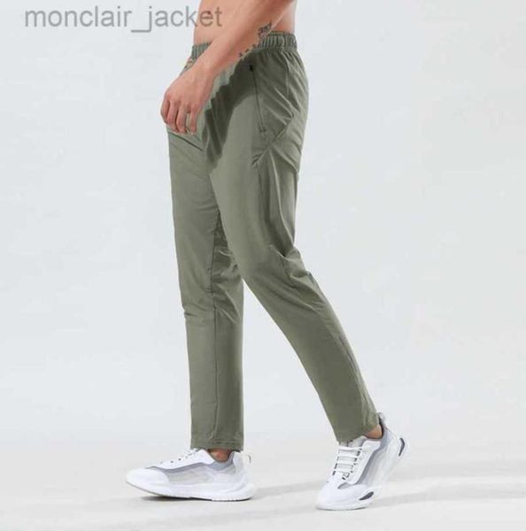 

designer sports leisure fitness pants men's high elastic breathable loose running pants quick drying sports belt label women 23ssa88053, Black
