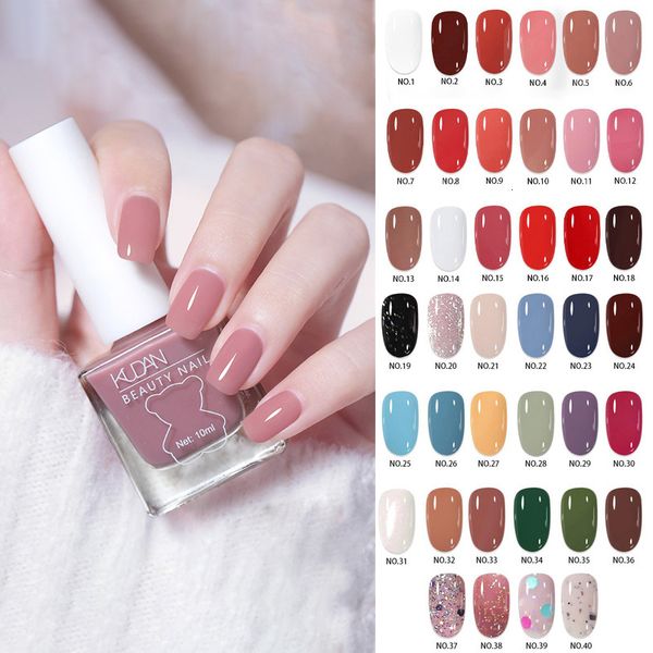

nail gel 40 colors nail polish quick dry nobake lasting oilbased nude color ice through semipermanent varnish manicure nail art 10ml 230706, Red;pink
