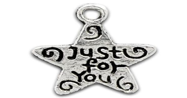 

100pcs tibetan silver tone just for you0123456789101542020, Black