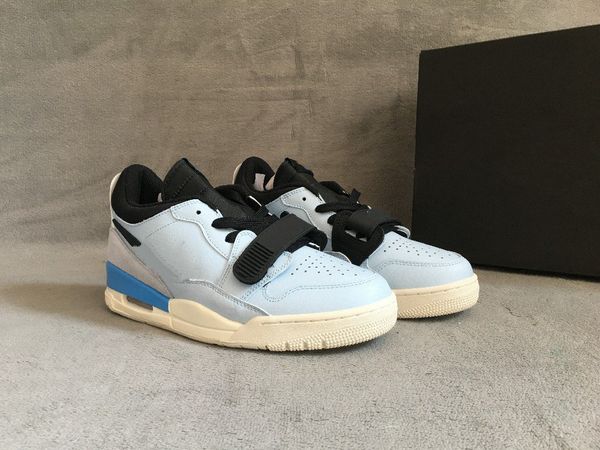

low blue and white vintage basketball shoes from men us 4y-12 size 36-46