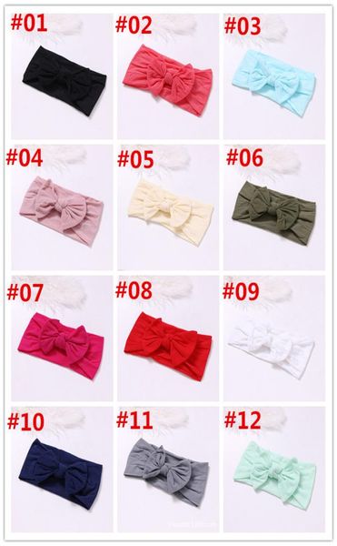 

new popular baby hair accessories super soft nylon bow for children european and american lovely princess hair band7746289, Silver