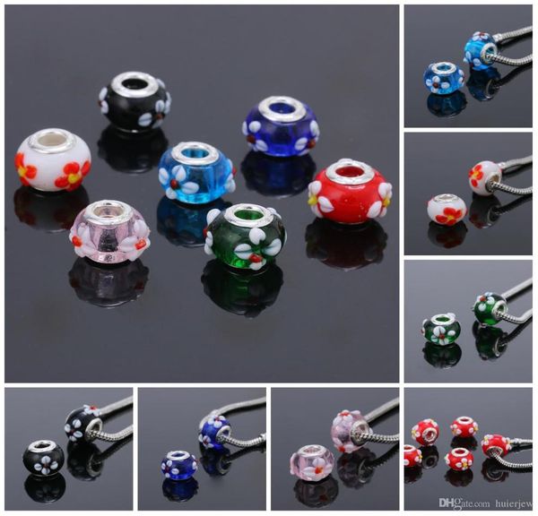 

bead acrylic european charms beads silver plated cord big hole loose bead fit charms bracelet & bangle jewelry finding beads7032998, Black
