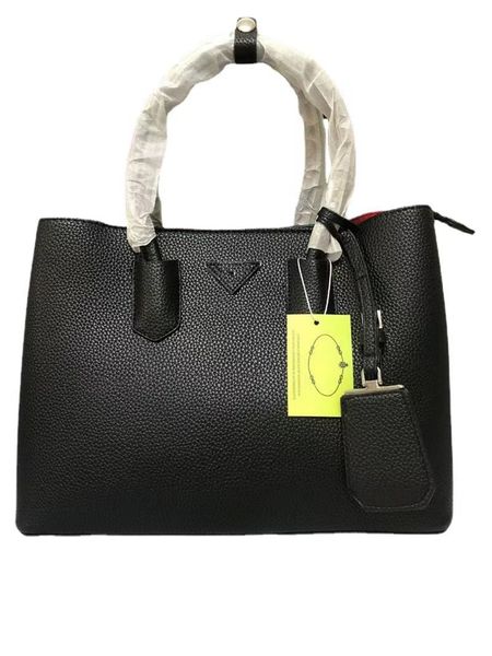 

new ladies handbag cowhide lychee pattern women's bag messenger bag shoulder bag large capacity fashion versatile shopping bag shopping