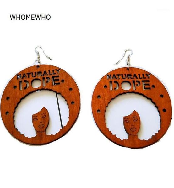 

dangle chandelier brown wood hollow out africa traditional engraved naturally dope letters tribal drop earrings african bohemia 9617393, Silver