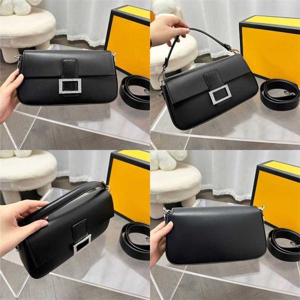 

lady evening bags shoulder baguette design handbag luxuries designer women drill buckle bag leather handbags square lady shopping bags purse