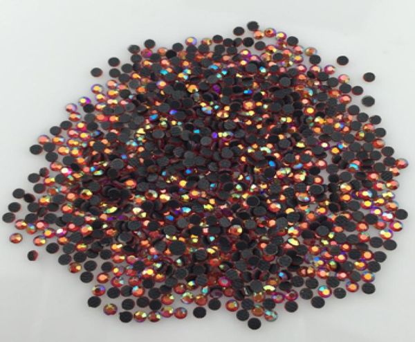 

1440pcslot 2mm fix rhinestone ironon siam ab dmc fix crystal stones ss62341476, Black