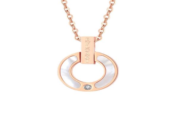 

designer necklace jewellery pendant necklaces diamond clavicle chain titanium steel goldplated never fade not cause allergic sto6561804, Silver
