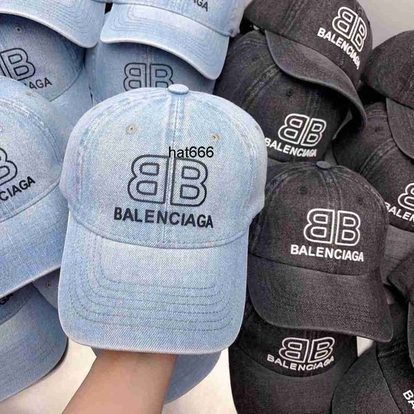 

23s new hat three-dimensional embroidery baseball cap washed duck hat sun protection sunshade men and women, Blue;gray