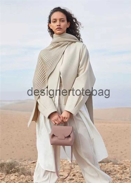 

2022 paris polene bags number one nano taupe textured leather trio camel tote bags women handbags genuine shoulder 2023