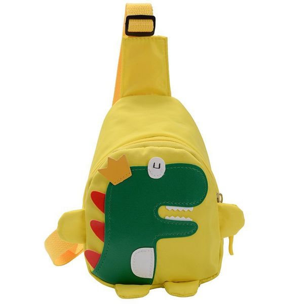 

2023 new nylon dinosaur children's chest crossbody bag cute and foreign style kindergarten student baby one shoulder women's bag 2